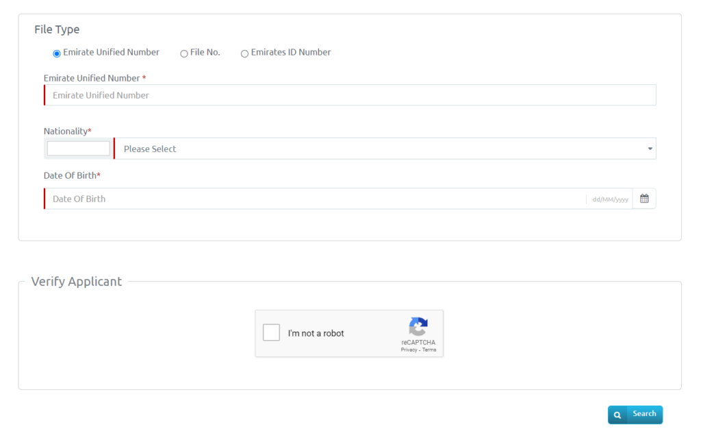 Visa Status Check UAE Online on the ICA Website