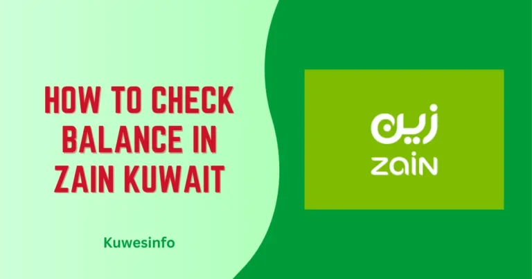 How to Check Balance in Zain Kuwait