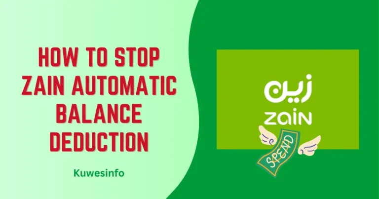 How to Stop Zain Automatic Balance Deduction